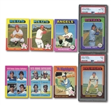1975 TOPPS COMPLETE SET OF (660) INCL. #228 GEORGE BRETT ROOKIE PSA NM-MT 8